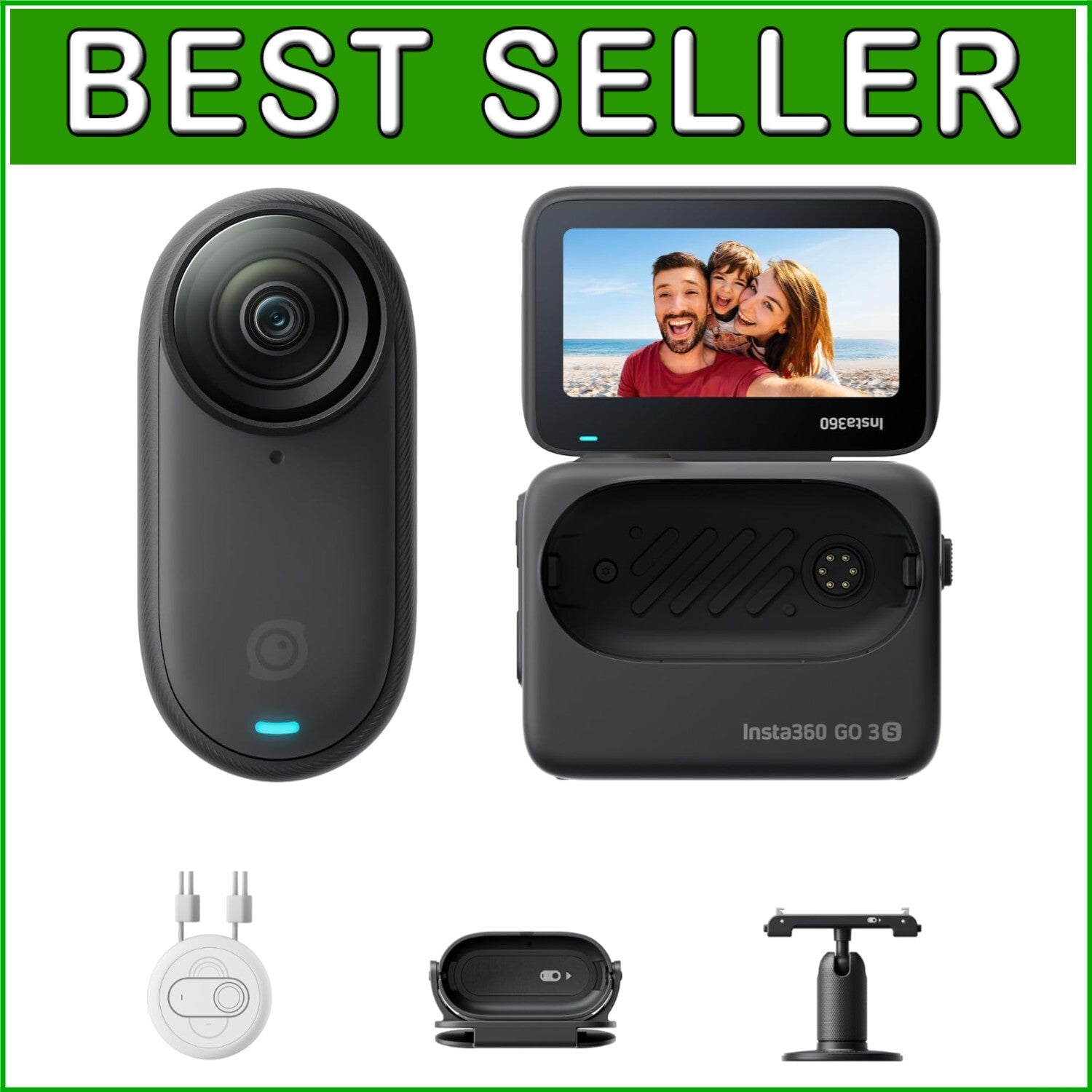 4K Tiny Camera - 128 GB Storage with Touchscreen & Gesture Control Features