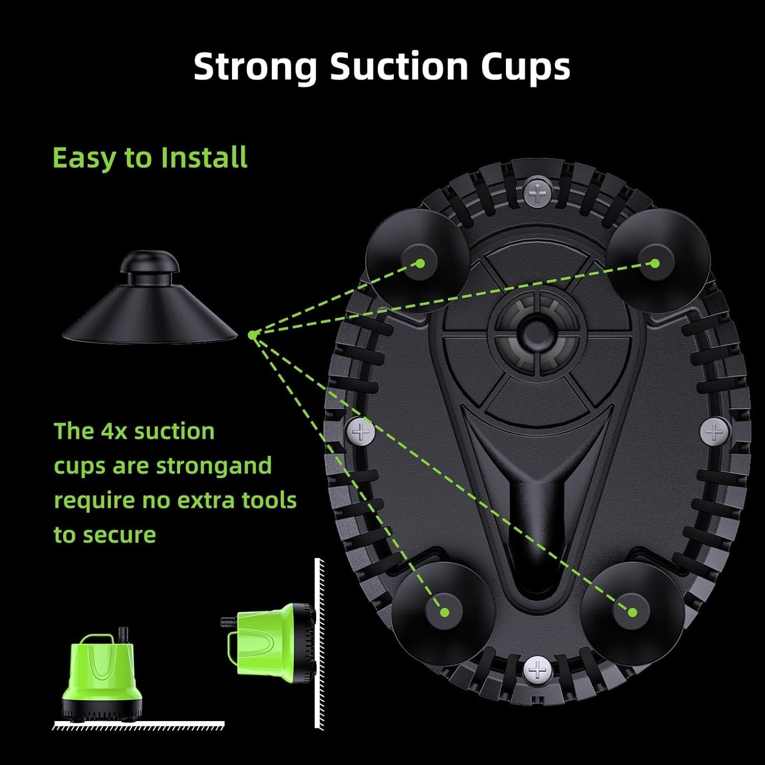 Durable Hydroponics Pump with 11 FT Lift Height - Ideal for Aquariums & Ponds