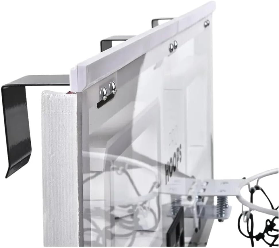 Light-Up Over-The-Door Indoor Basketball Hoops Set with Scoreboard & Balls