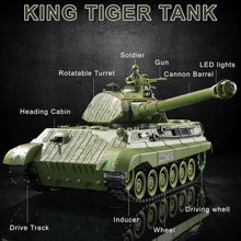 Load image into Gallery viewer, 2.4GHz Anti-Interference RC King Tiger Tank for Indoor &amp; Outdoor Adventures