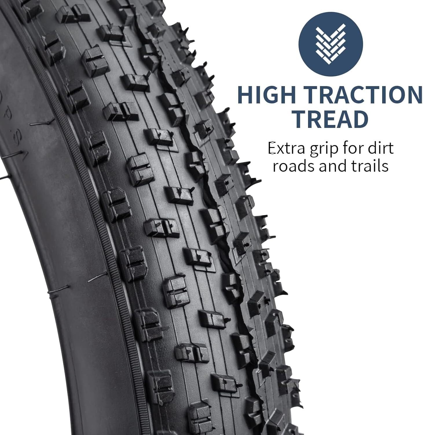 2-Piece 20-Inch Off-Road Bike Tire Set with Heavy-Duty Tubes for Smooth Rides