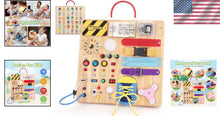 Load image into Gallery viewer, All-in-One Montessori Busy Board for Kids 1-3 - Fun Educational Learning Tool