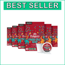 Load image into Gallery viewer, Rich Mardi Gras Blend Coffee - Medium-Dark Roast K-Cup Pods with Caramel Finish
