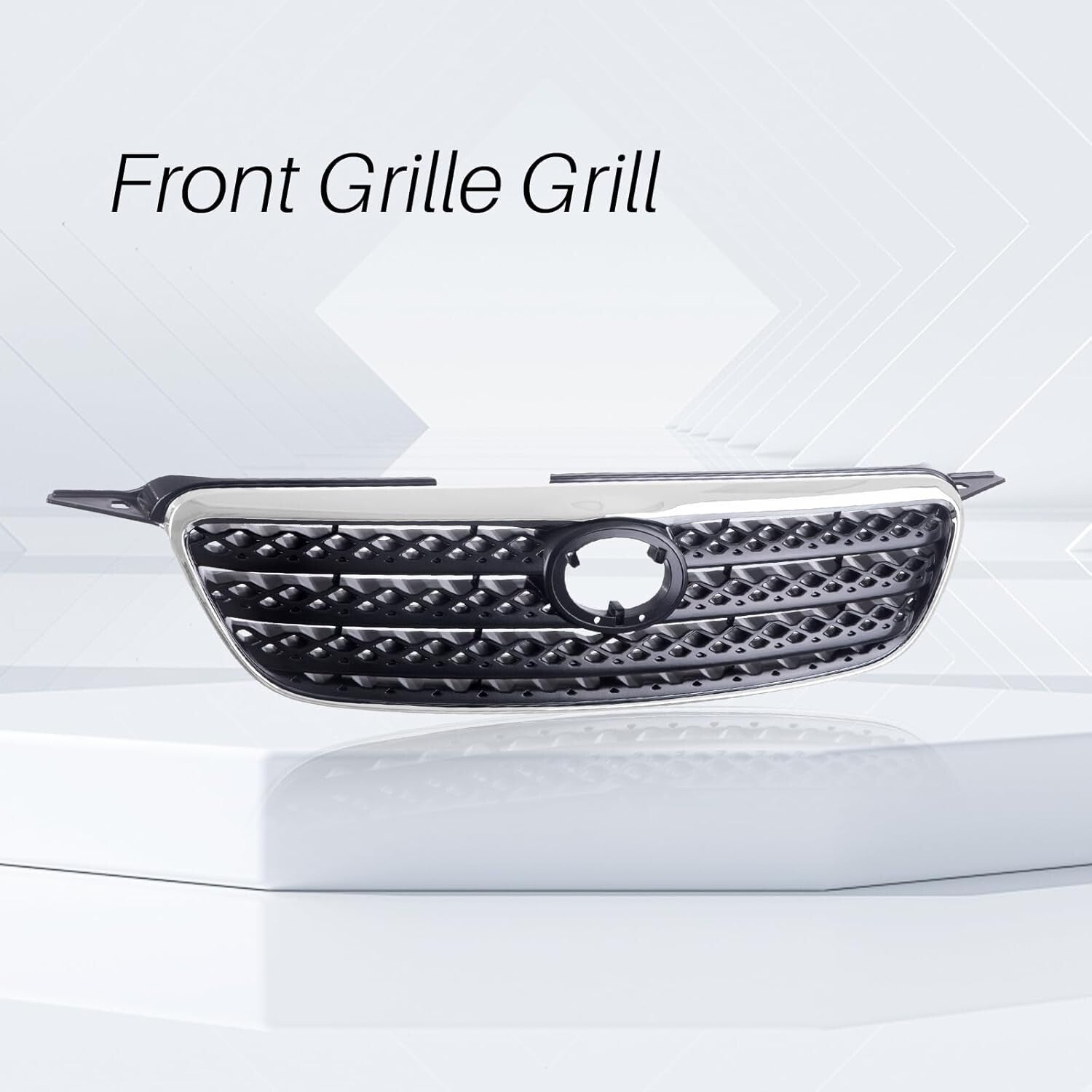 Durable Gray Grille Compatible with 2005-2008 Corolla - Non-Destructive Install