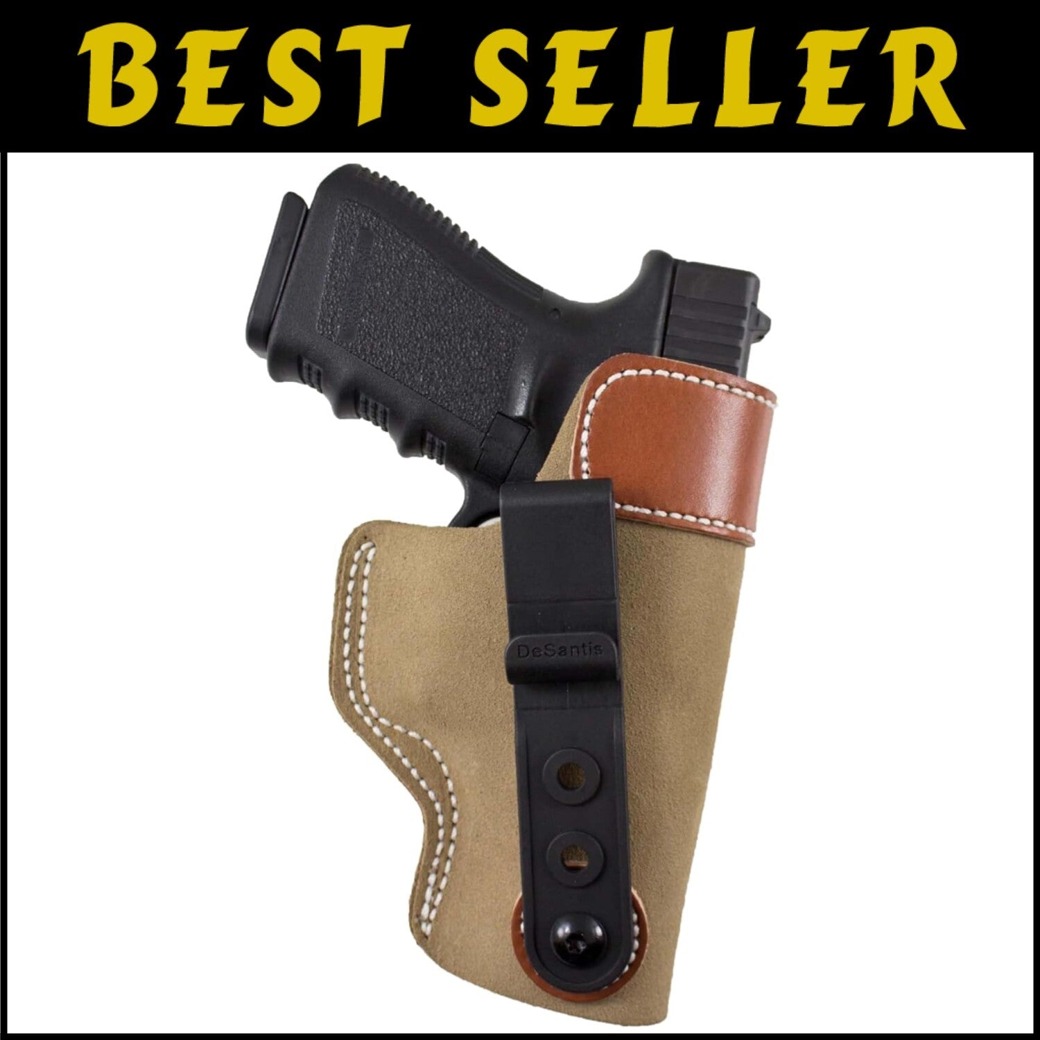 Lightweight Sof-Tuck Leather Holster for GLOCK & Taurus - Easy Access Right-Hand