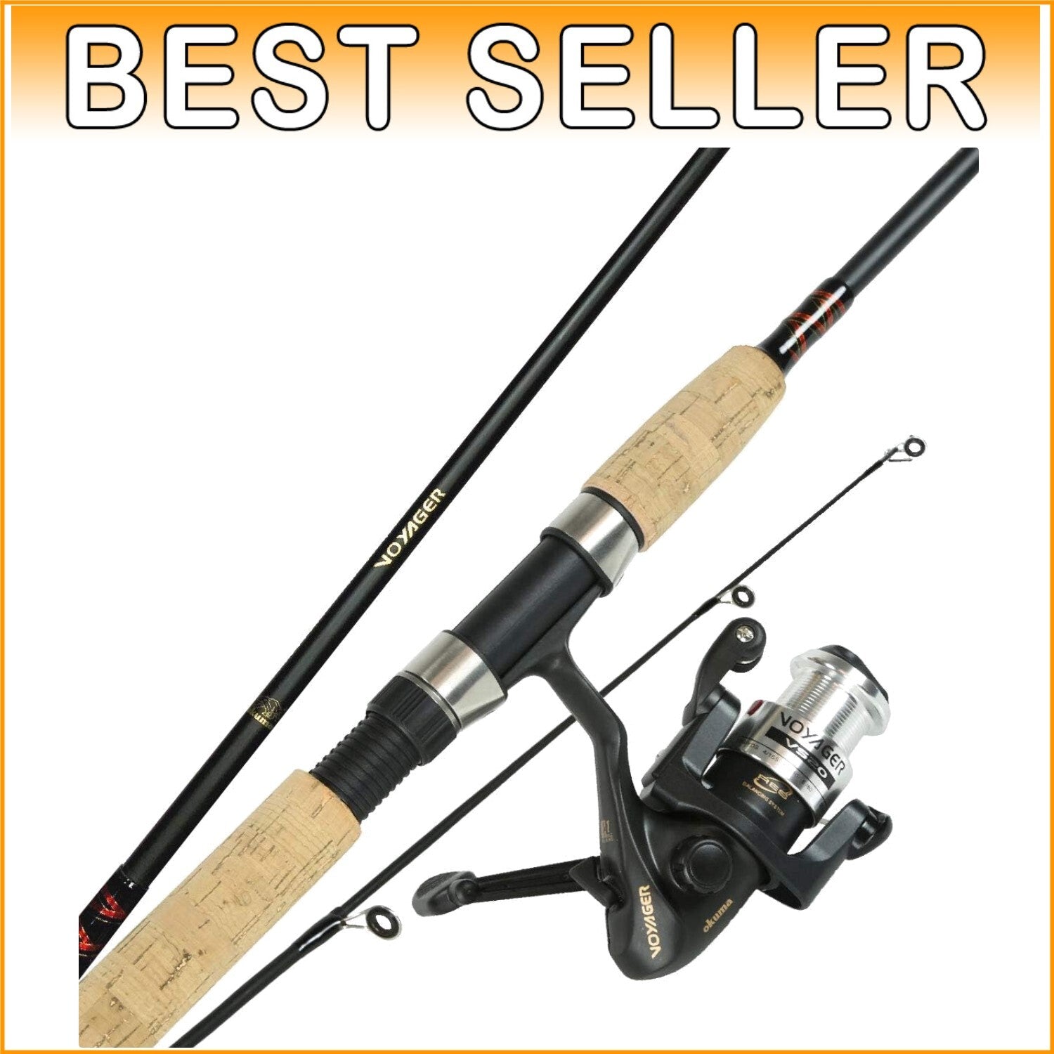 Ambidextrous Voyager Spinning Travel Fishing Kit - Perfect for Adventures