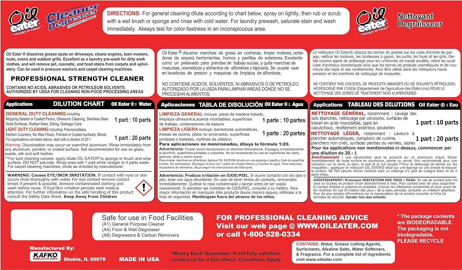 Powerful 5 Gallon Non-Abrasive Degreaser - Safe for All Surfaces, Lemon Scented