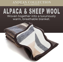 Load image into Gallery viewer, Warm &amp; Breathable Alpaca Wool Blanket - King Size, Durable &amp; Machine Washable