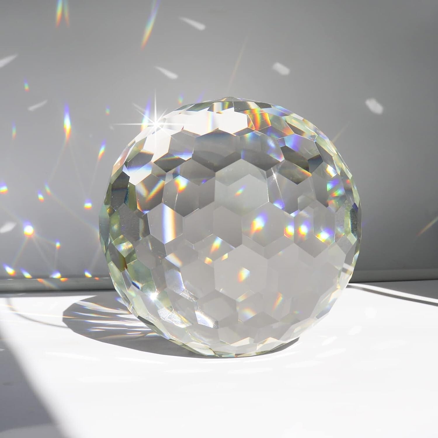 Exquisite Hanging Crystal Ball Prism - Ideal Gift for Home & Garden Decoration