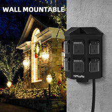 Load image into Gallery viewer, Versatile 100 FT Weatherproof Extension Cord with 6 Outlets for Outdoor Use