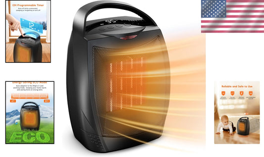 Digital Electric Heater - Instant Heating with 4 Modes for Home & Office