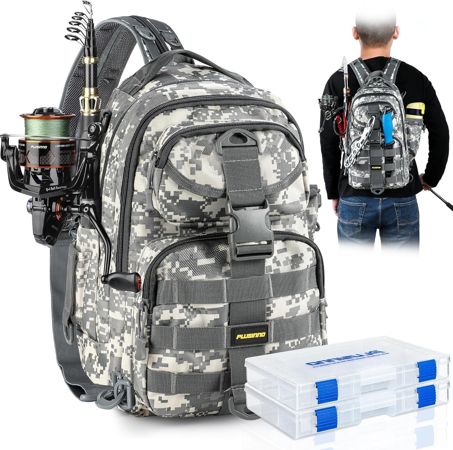 Multi-Functional Fishing Backpack with Tackle Storage & Water-Resistant Design