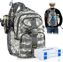 Load image into Gallery viewer, Multi-Functional Fishing Backpack with Tackle Storage &amp; Water-Resistant Design