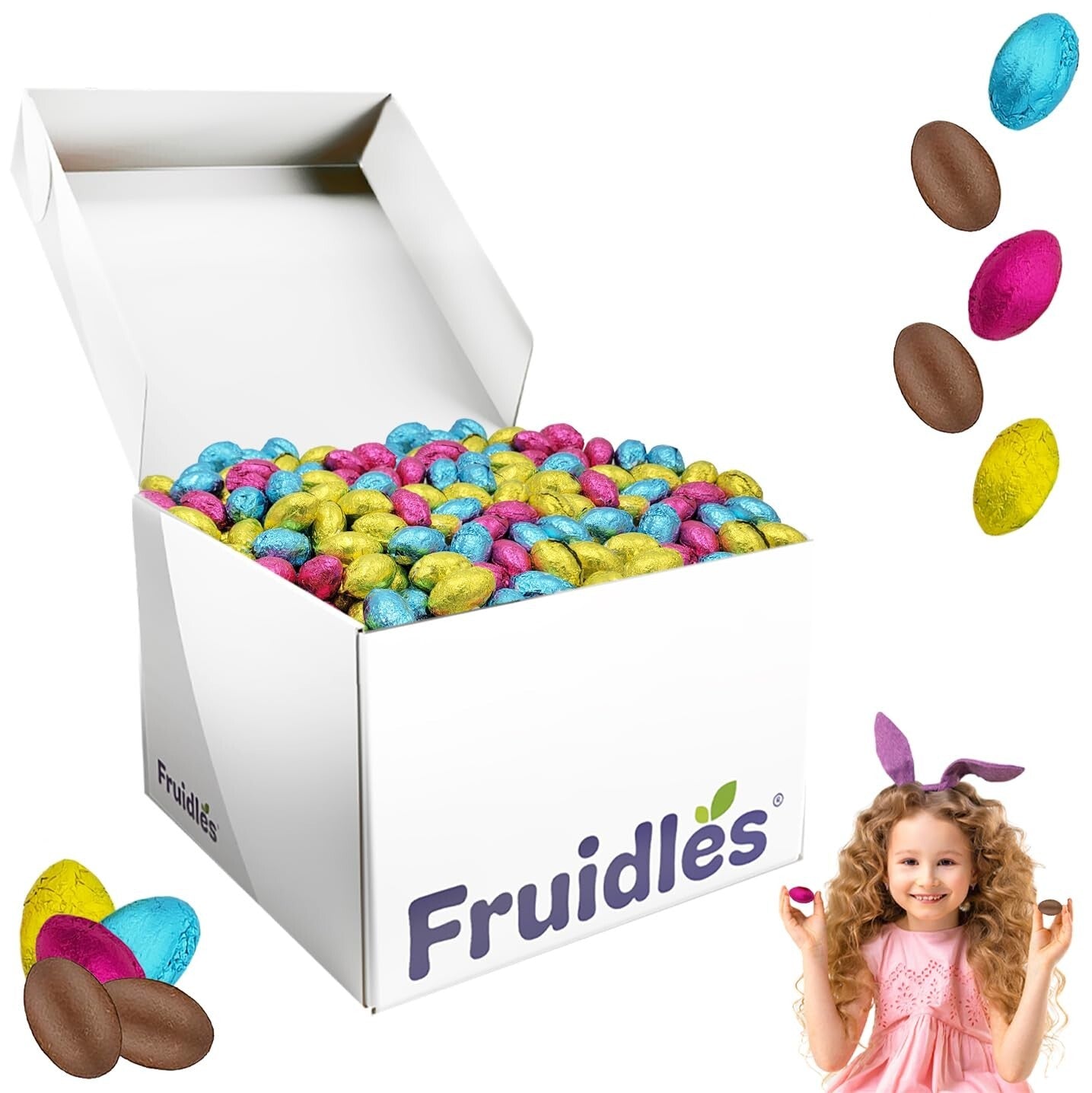 5 Pounds of Delight - Foil Wrapped Milk Chocolate Eggs for Easter Celebrations