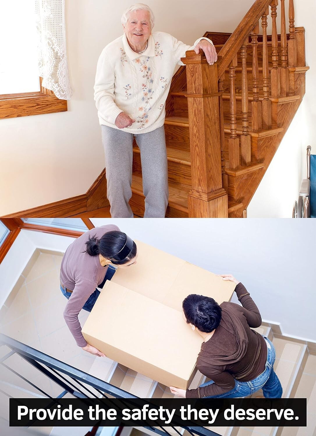 15-Pack 32"x4" Non-Slip Stair Tread Strips - Indoor & Outdoor Safety Tape