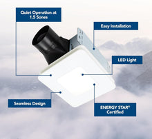 Load image into Gallery viewer, Seamless Ventilation: ENERGY STAR Bathroom Exhaust Fan with Easy Installation