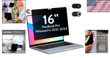 Load image into Gallery viewer, Portable Magnetic Anti-Spy Privacy Filter for MacBook Pro 16 Inch - Easy Install