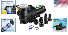 Load image into Gallery viewer, Reliable 2.0HP Stainless Steel Pool Pump with 3 Connector Options, Self-Priming
