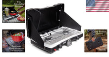 Load image into Gallery viewer, Triton+ Portable 2-Burner Camping Stove with Push-Button Ignition – 22,000 BTUs