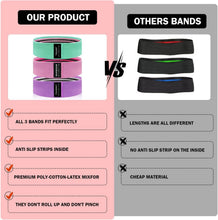 Load image into Gallery viewer, High-Quality Fabric Resistance Bands – Versatile Loop Bands for All Fitness