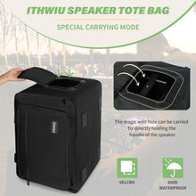 Load image into Gallery viewer, Versatile Padded Speaker Bag for 8" Speakers - Double Zipper &amp; Exterior Pocket
