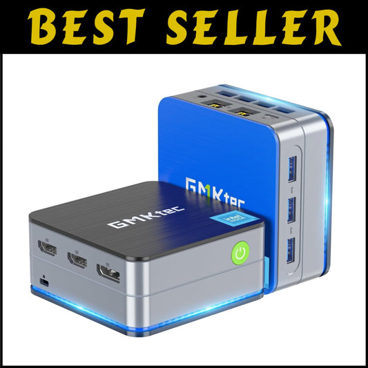 Energy Efficient Mini PC Intel N150 3.6GHz - 12GB RAM, 512GB SSD for Office Use