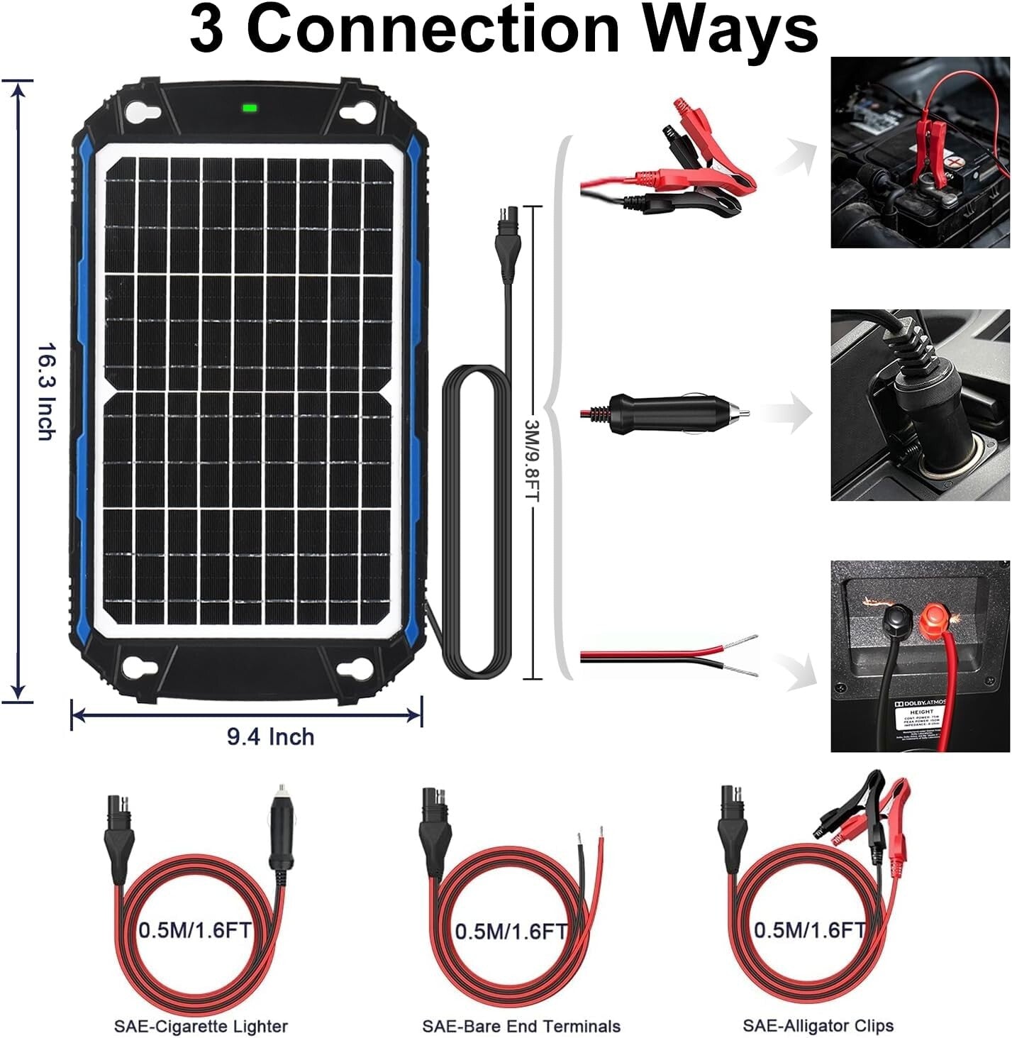 Advanced 12V Solar Charger with UltraSmart MPPT - Free Maintenance & Full Safety