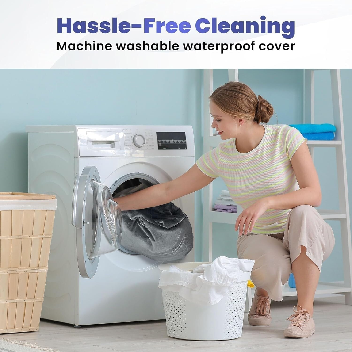 Waterproof 80’’x40’’ Foam Sleeping Pad - Ideal for Camping, Cots, and Sleepovers