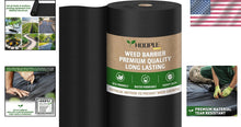 Load image into Gallery viewer, Premium 3FT x 300FT Weed Barrier Fabric for Superior Garden Protection