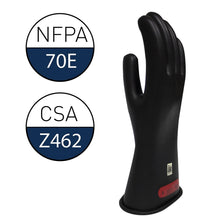 Load image into Gallery viewer, Flexible Black Rubber Voltage Insulating Gloves - Arc Flash Compliance Guarantee