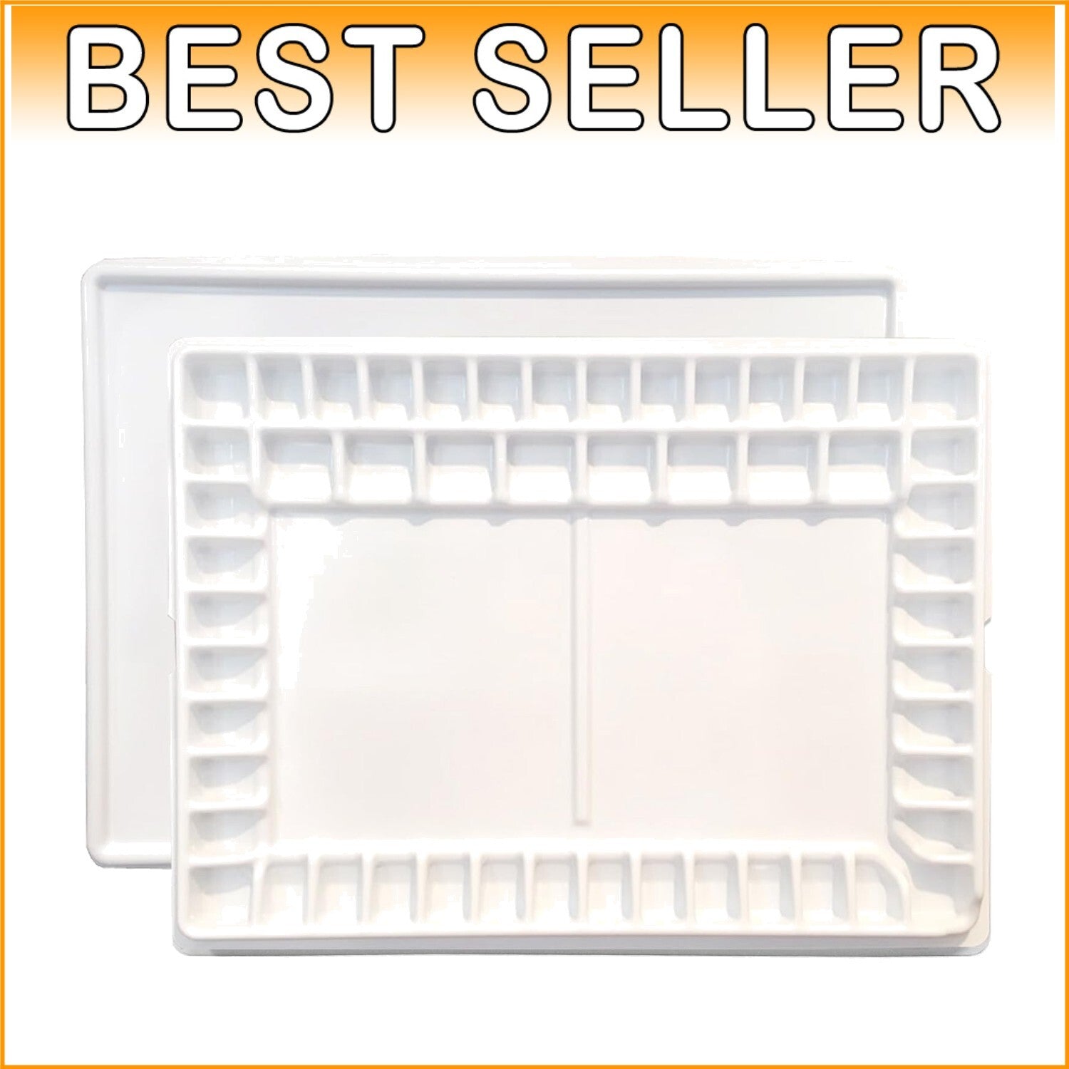 Aqua-Pro 51-Well Artist Palette with Lid & Zipper Bag - Spill-Resistant Design