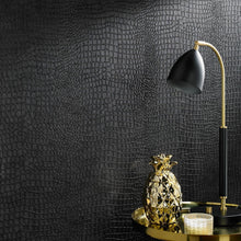 Load image into Gallery viewer, Charcoal Black Paste-the-Wall Wallpaper - Elegant Animal Pattern, Easy to Remove