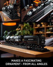 Load image into Gallery viewer, Elegant 1,818 Piece Articulated Steam Train Model - Gift Boxed &amp; Ready to Build