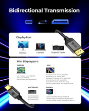 Load image into Gallery viewer, Premium 15FT Mini DisplayPort to DisplayPort Cable, 16K@60Hz for All Devices