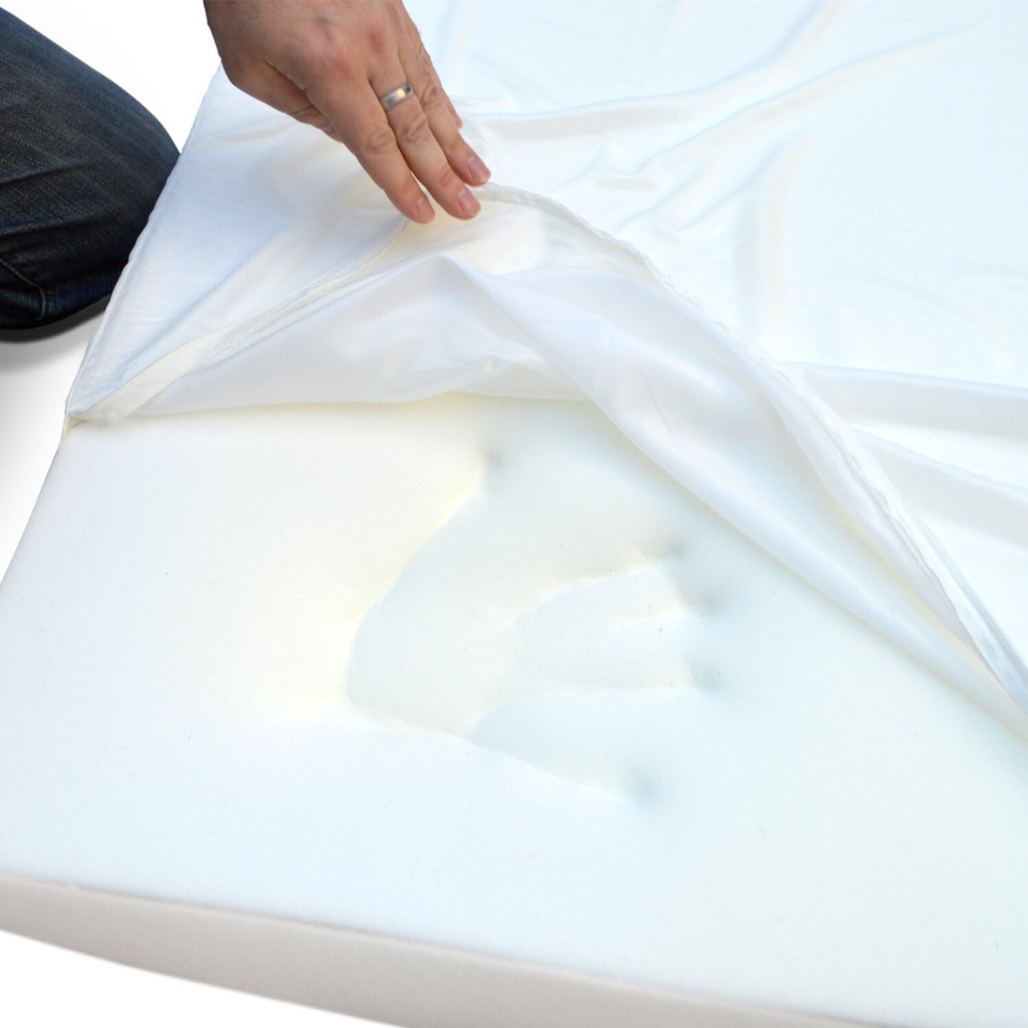 Large Orthopedic Dog Bed with Bolster - Machine Washable Cover, YKK Zippers