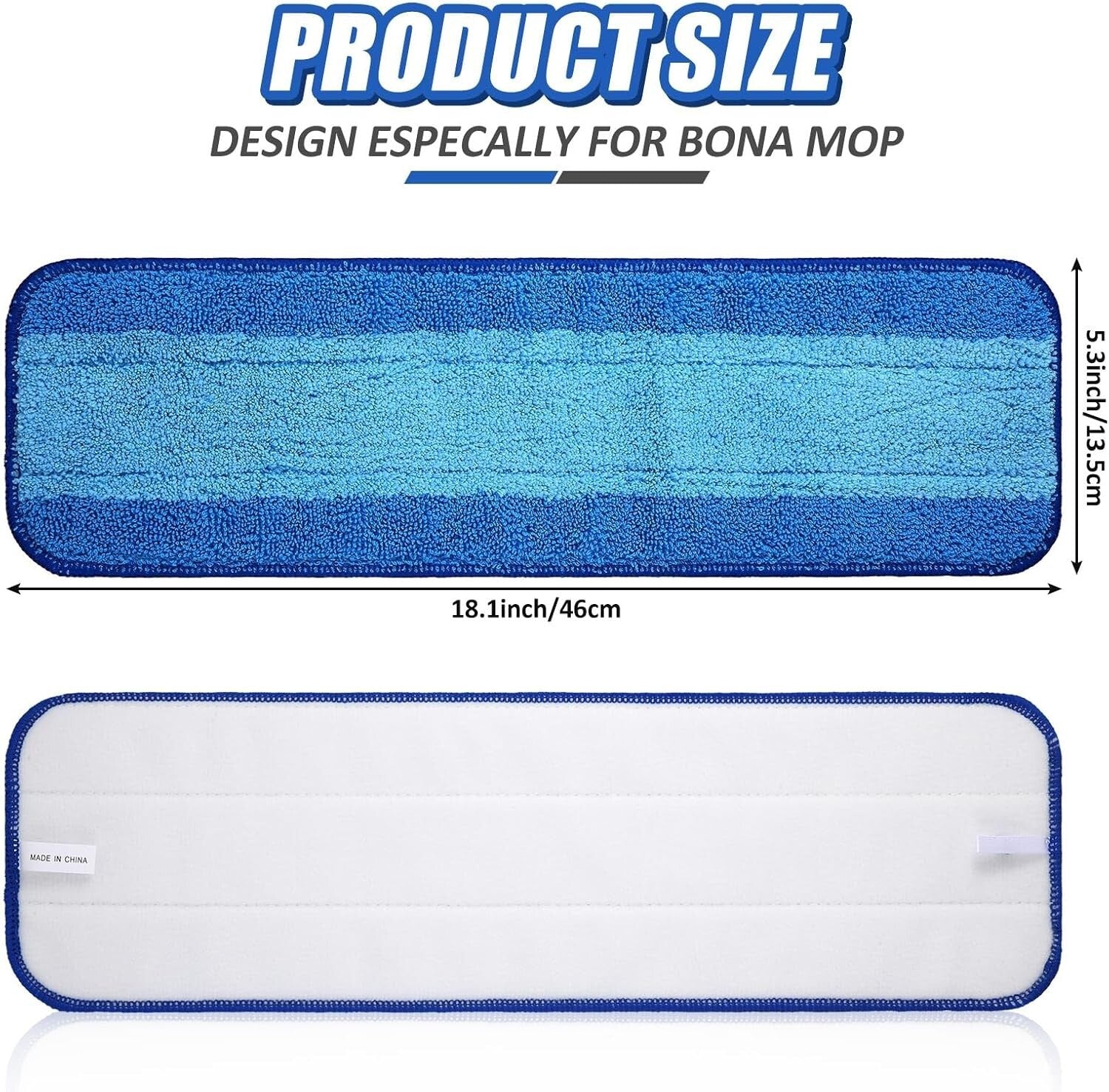 Bulk Pack of 30 Washable Microfiber Mop Pads for Effortless Floor Cleaning