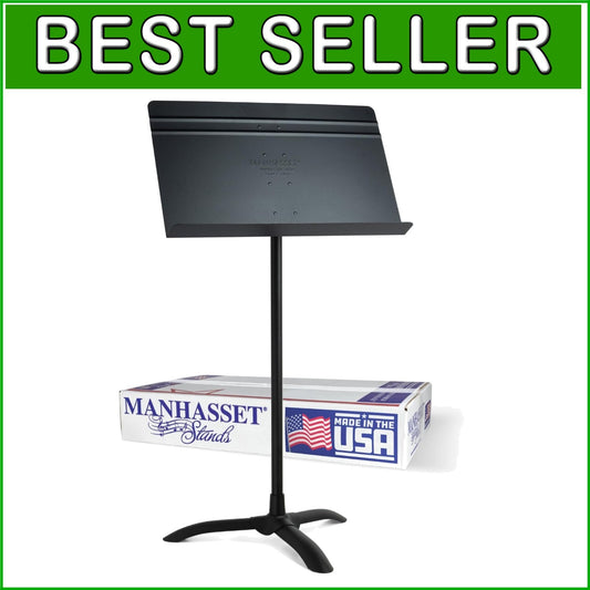 Folding Music Stand with Heavy-Gauge Steel Base - 26" to 48" Adjustable Height