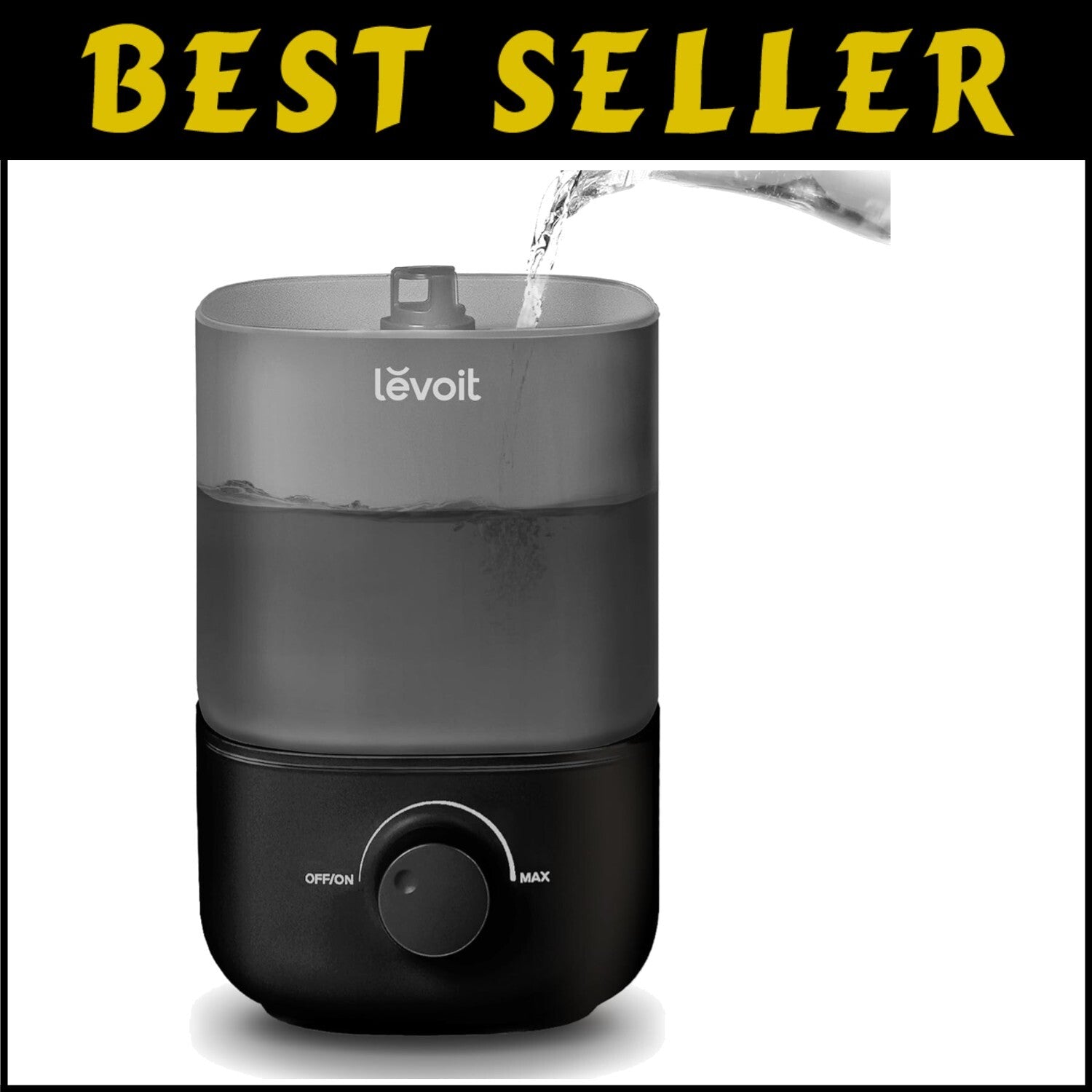 Whisper-Quiet 2.5L Ultrasonic Humidifier with 360° Nozzle - Perfect for Home