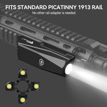 Load image into Gallery viewer, 1450 Lumens Tactical Flashlight for Rifle - USB Rechargeable &amp; Lightweight