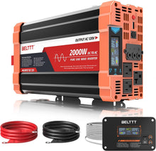 Load image into Gallery viewer, Efficient 2000W DC to AC Inverter for Off-Grid Living &amp; Outdoor Adventures