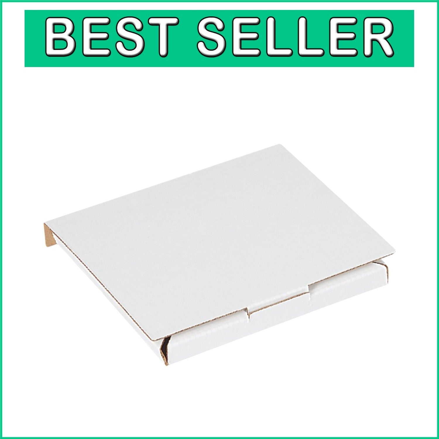 50 White CD Mailers - Efficient Packaging for Jewel Cases, No Tape Required