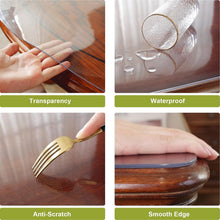 Load image into Gallery viewer, Scratch and Stain-Resistant Table Cover 2mm - 60x120 inch for Multiple Uses
