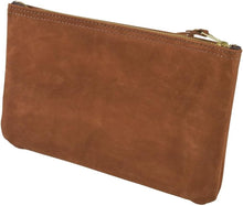 Load image into Gallery viewer, Sturdy 12.5-Inch Leather Zipper Bag for Tools - Professional Quality Storage