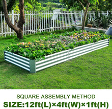Load image into Gallery viewer, Oversized Metal Planter Raised Bed - Durable 12x4ft Garden Kit for Vegetables