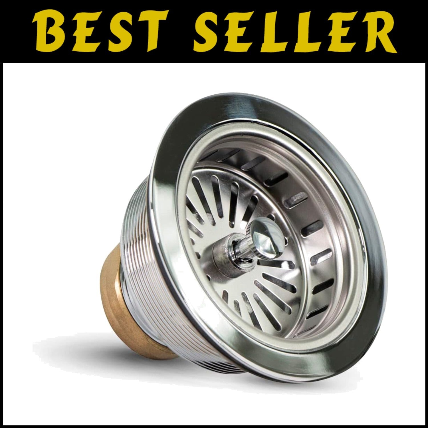 Durable Stainless Steel Sink Drain Assembly - Easy to Install & Clean, 1.79 Size