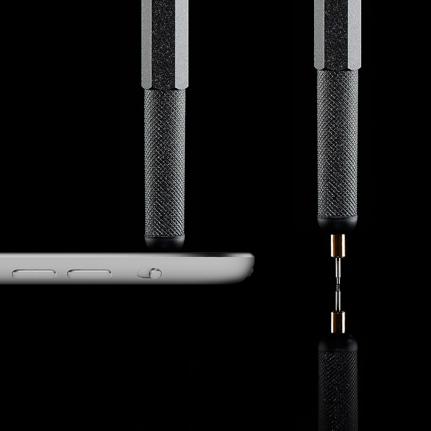 Ergonomic 800+ Mechanical Pencil & Touchscreen Stylus - 0.5mm Precision Black