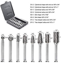 Load image into Gallery viewer, Compact 8-Piece Rotary Burr Set for Precision Engraving and Polishing Tasks