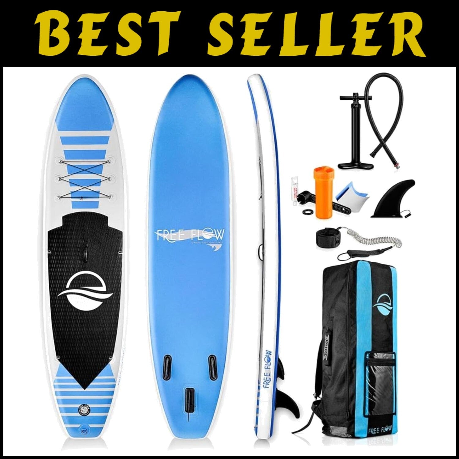 Lightweight 126'' Paddle Board with Complete SUP Accessories - 350 lbs Capacity