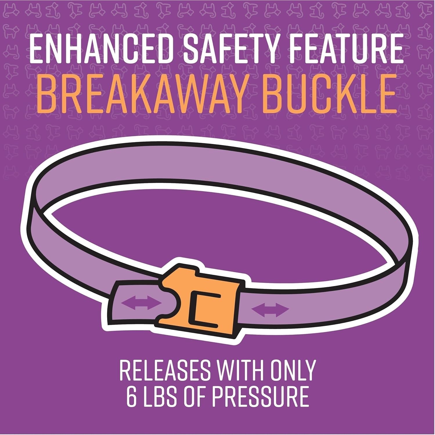 Purple Calming Collar for All Cats - Reduces Stress & Unwanted Behavior, 3 Count