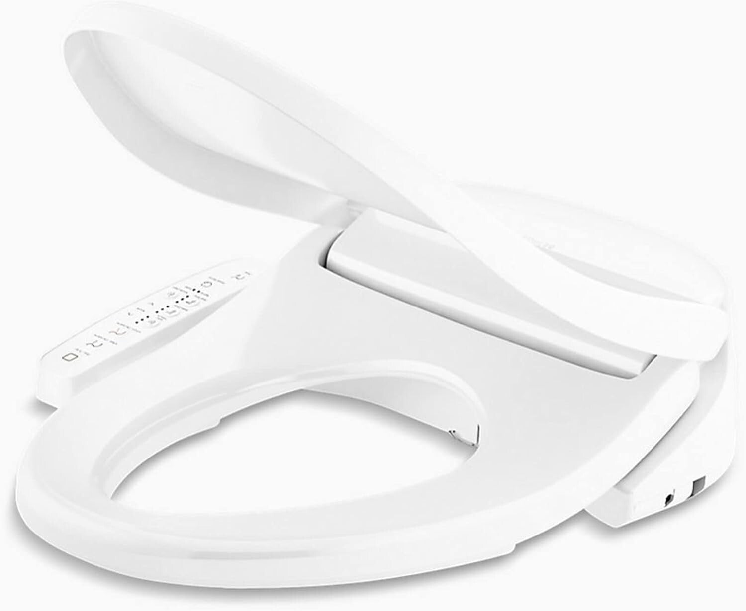 Quiet-Close Elongated Bidet Toilet Seat: Adjustable Warm Water & Wash Modes